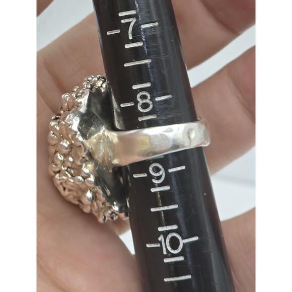 VINTAGE ISRAEL STERLING SILVER 925 RING SIZE 8.5 - Picture 8 of 16